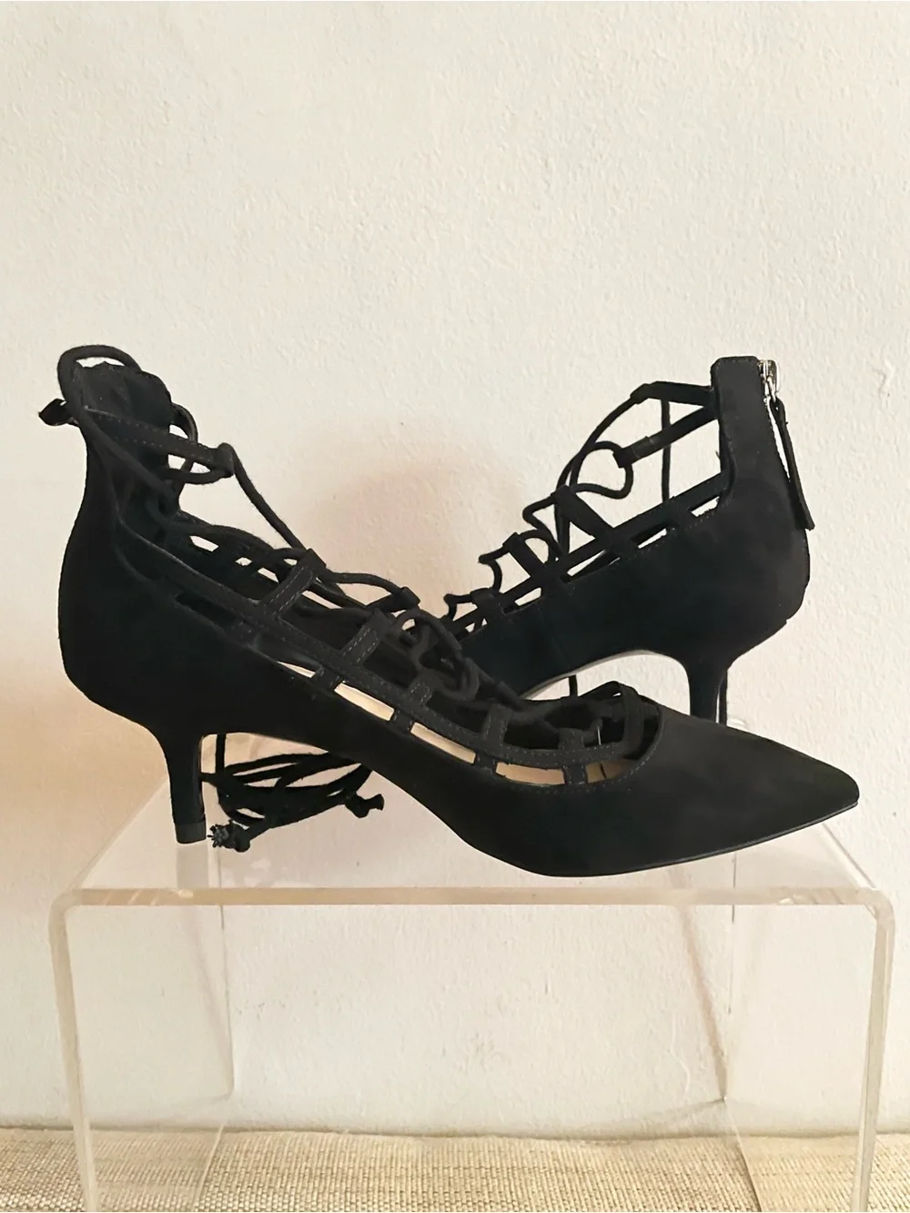 Zara Basic Collection black suede shoes